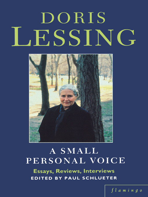 Title details for A Small Personal Voice by Doris Lessing - Available